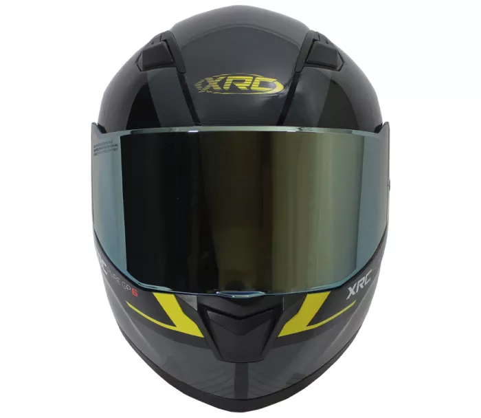 Prilba na motorku RC Pure GP 6 black/yellow fluo