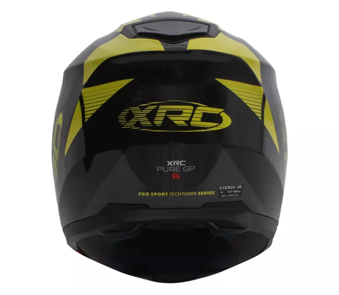 Prilba na motorku RC Pure GP 6 black/yellow fluo