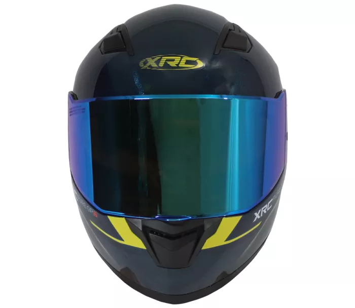 Motocyklová prilba XRC Pure GP 6 modrá/žltá fluo