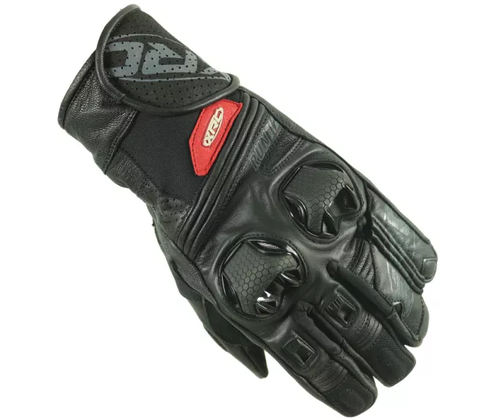 Rukavice na moto XRC RUN 1/2 BLK/BLK/BLK