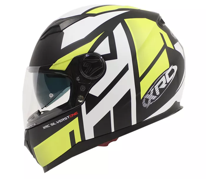 Helma na motorku XRC Silverstone matt black/grey/white