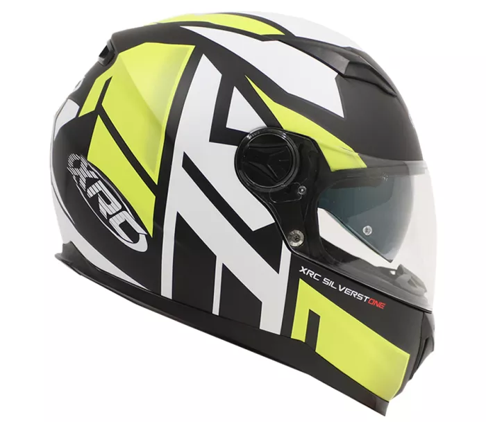 Helma na motorku XRC Silverstone matt black/grey/white