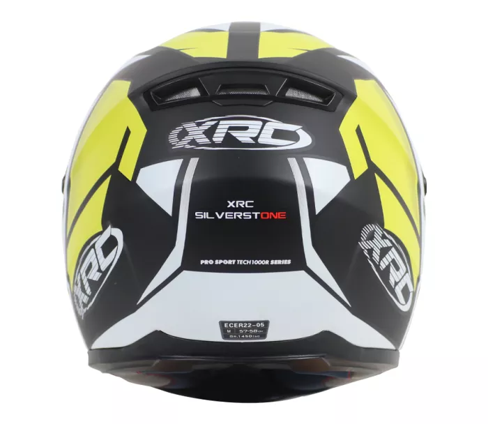 Helma na motorku XRC Silverstone matt black/grey/white