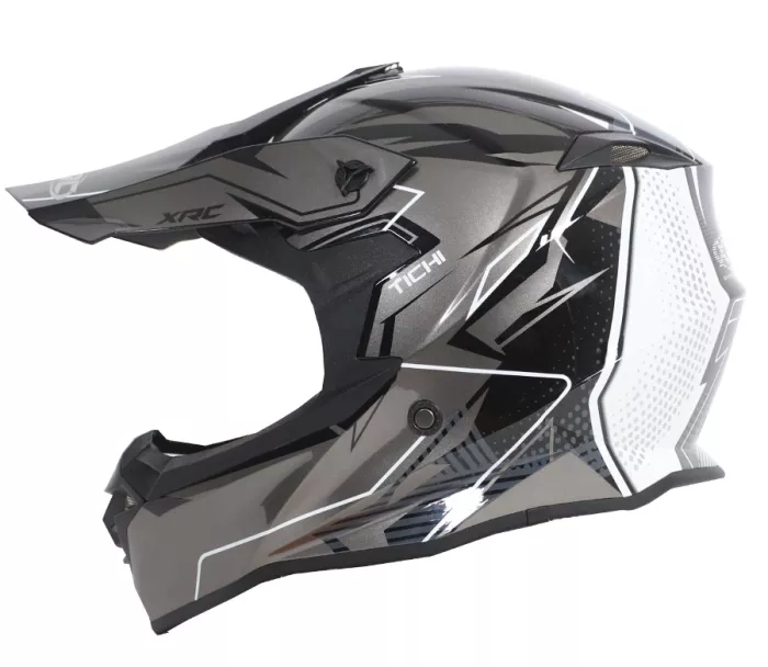 Prilba na motokros XRC MX Tichi black/grey vel