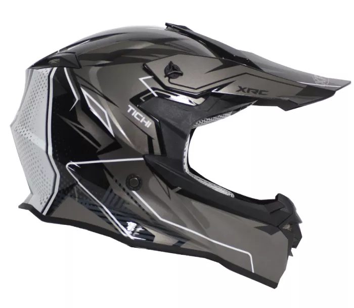 Prilba na motokros XRC MX Tichi black/grey vel