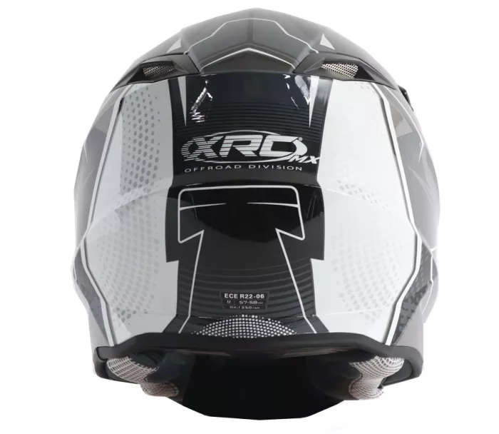 Prilba na motokros XRC MX Tichi black/grey vel