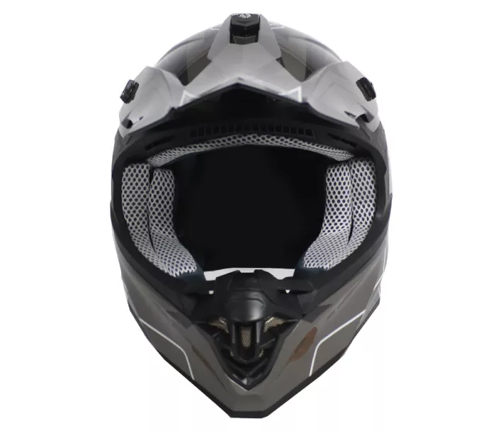 Prilba na motokros XRC MX Tichi black/grey vel