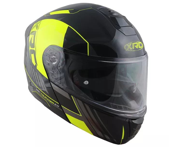 Helma na moto XRC Touraner 2.0 black/fluo