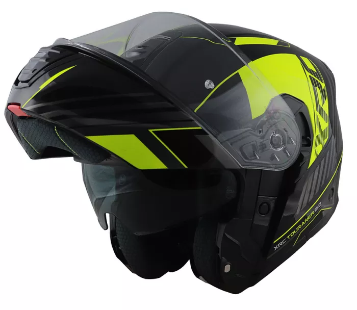 Helma na moto XRC Touraner 2.0 black/fluo