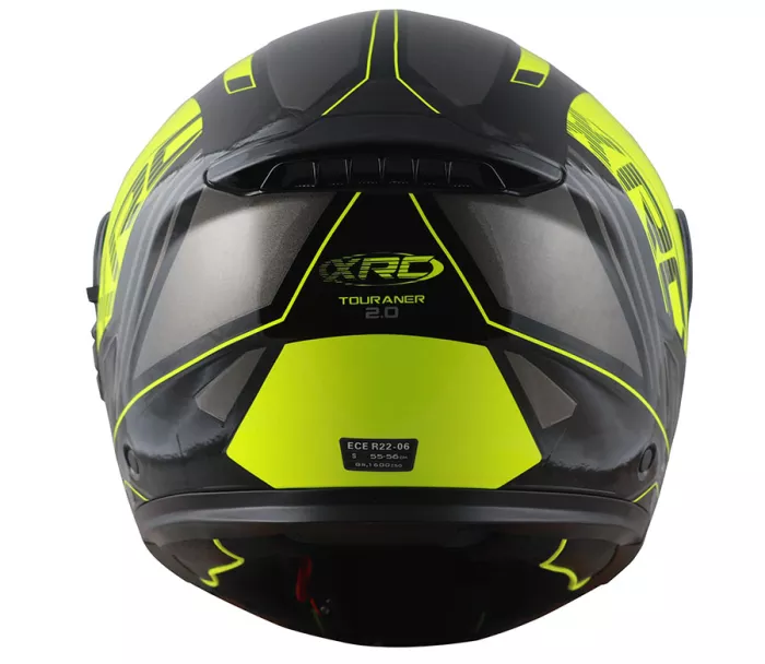 Helma na moto XRC Touraner 2.0 black/fluo