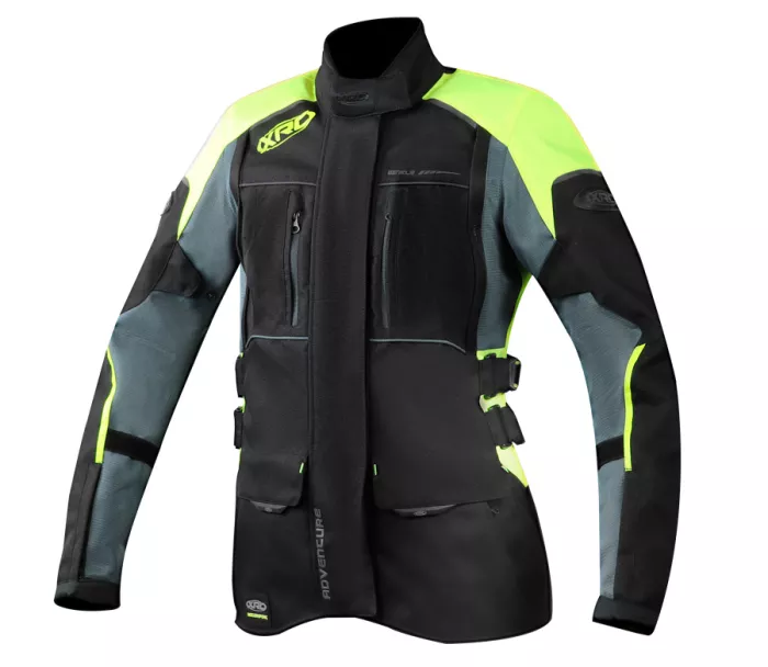 Dámska bunda na moto XRC Winkle WTP blk/grey/fluo