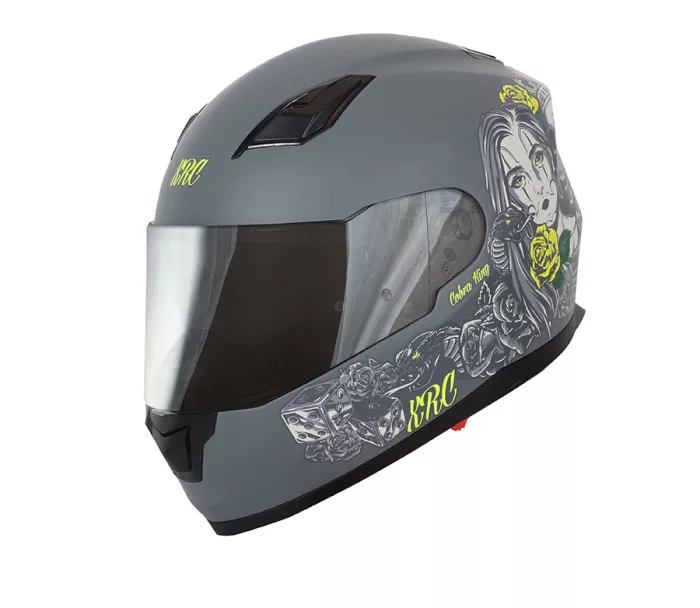 Helma na moto XRC Cobra king matt grey/fluo