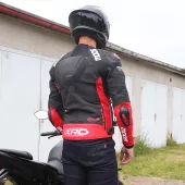 Kožená bunda na motorku XRC Moos blk/red/white