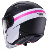 Otvorená helma Caberg Soho Zephyr matt black/white/fuchsia